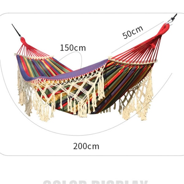 Canvas Swing Paraply, Mjukt Och Bekvämt Andas Colorful