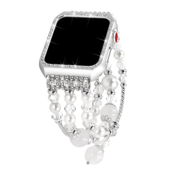 Elastiskt smyckesband för Apple Watch Armband Correa Metal