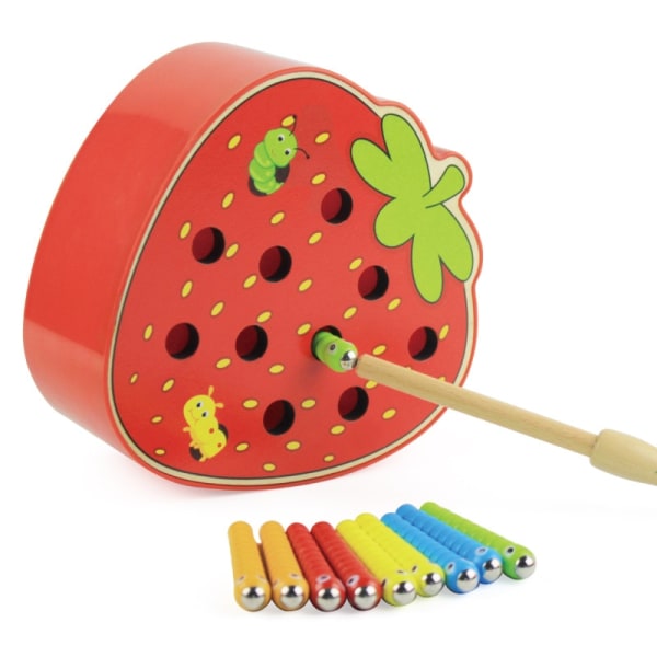 Caterpillar Eats The Apple Montessori Träleksaker Baby