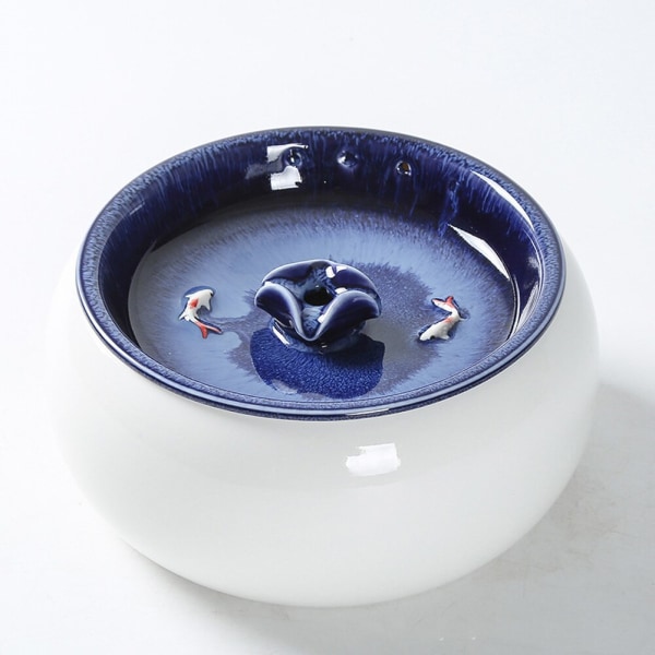 Elektrisk keramik dricksvattenfontän för katter för hundar