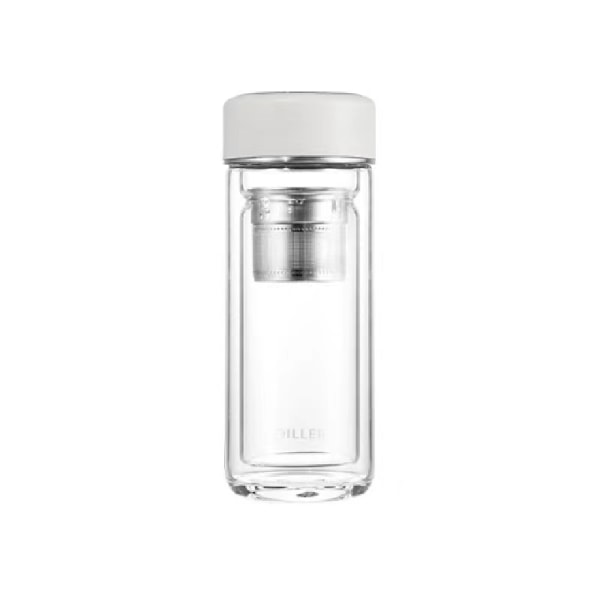 Hushålls tekopp av hög kvalitet, bilvattenkopp, isolerat te White 190ml