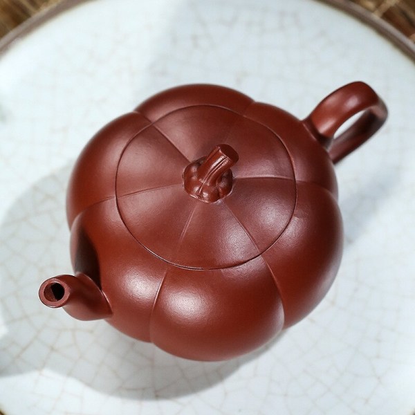 Pumpkin Teapot Mud Dahongpao Master Handgjord Kung Fu vattenkokare
