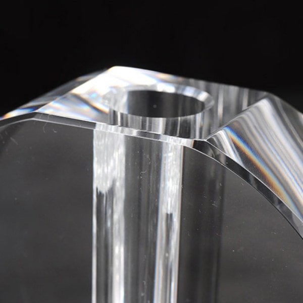Skrivbordsbordsdekoration Kristallglas liten vas, minigrön Classic flash diamond
