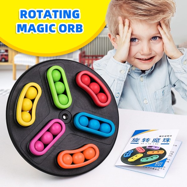 Pedagogiska leksaker för barn Magic skivspelare Spin Pärlor Runda