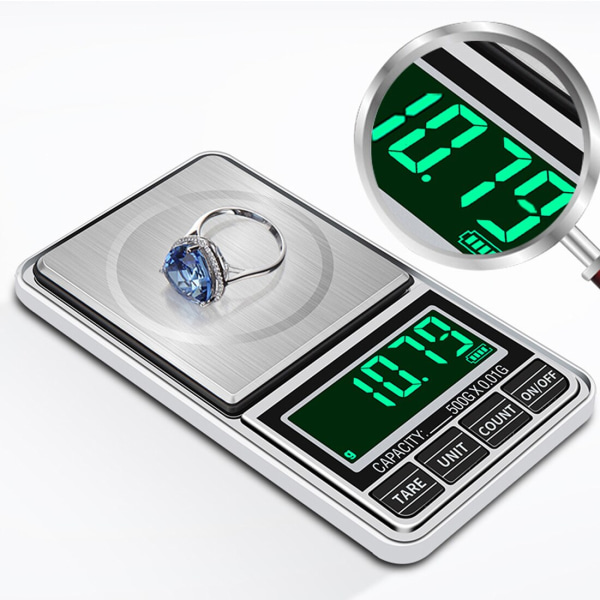 Mini Digital Vågar Pocket Smycken Vågar Precision