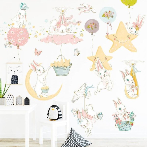 Starry Moon Dream Väggdekal Dekal Kindergarten Kid Room