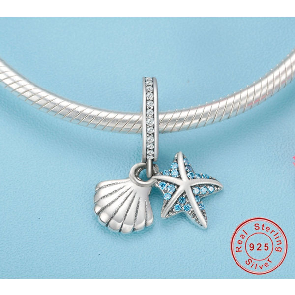 925 Sterling Silver hänge Charms armband halsband
