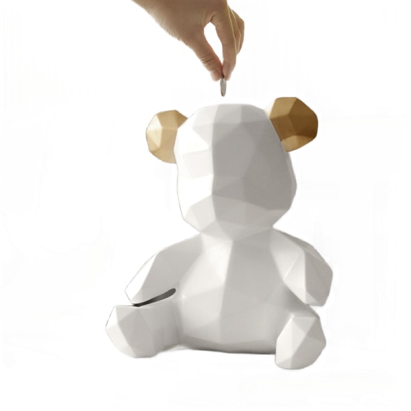 Teddy Bear Figurines Sparkasse Present Bröllop Förvaringslåda
