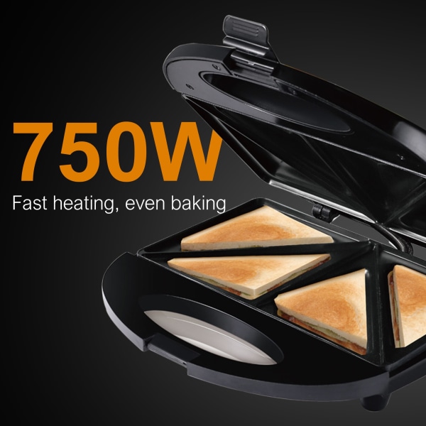 Elektrisk smörgåsmaskin Toast Matlagning Köksapparater