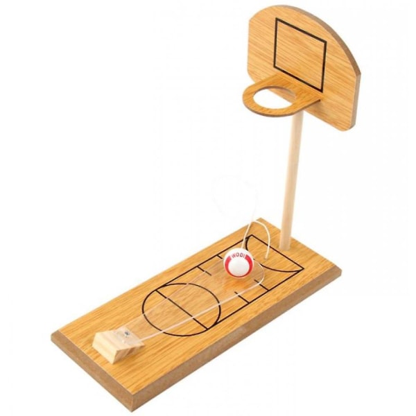 Trä Office Desktop Basket Game Shooting Toy