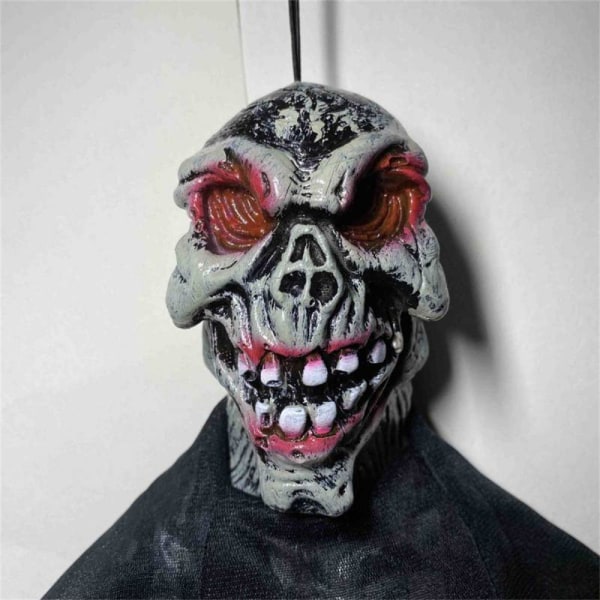 Tyg Halloween prydnader, trick-or-treat retro kul Black skull