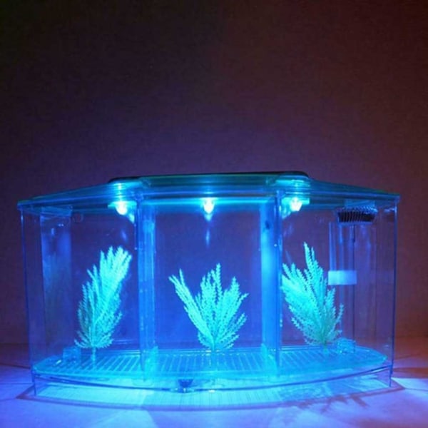 Portable Aquarium Mini Fish Tank LED Light Fish Aquarium