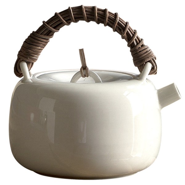 Ny Rice Milk Series Fine Pottery Teapot Natural Rotting