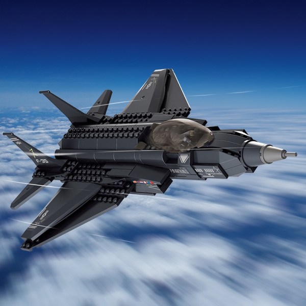 252st Military F-35 Fighter Block Set US Lightning AirPlane
