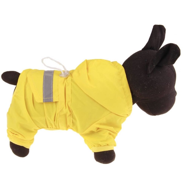 Pet Dog Regnjacka, Fyrbent Huva Reflekterande Varning Red L