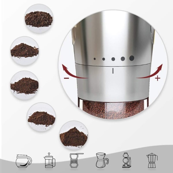 Bärbar manuell kaffebönkvarn Handvevkvarn