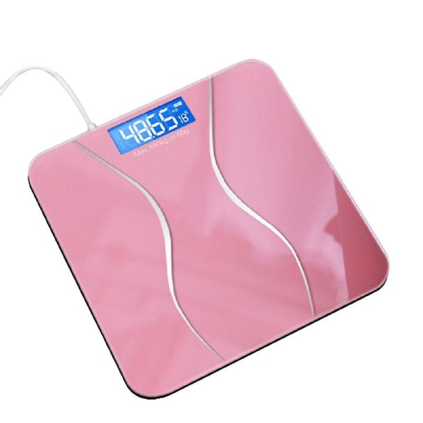 Digital kroppsvikt badrumsvåg (rosa)