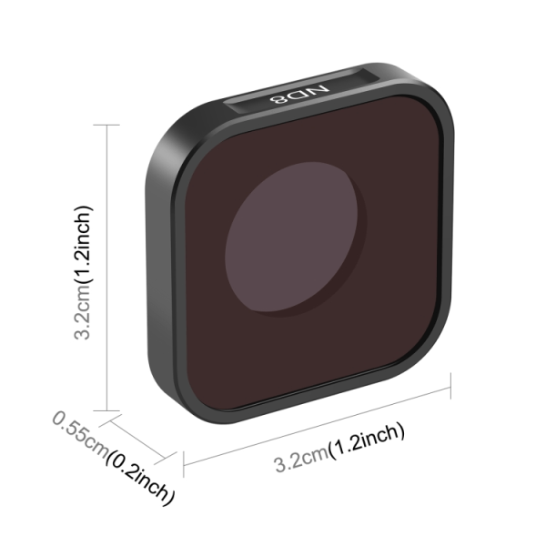 PULUZ Action Camera ND8 objektivfilter för GoPro HERO12 Svart /11 Svart /11 Svart Mini /10 Svart /9 Svart