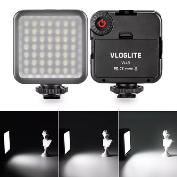 VLOGLITE W49 Fotografi Mobiltelefon Live Streaming Beauty Lights Mini Fill Light LED-kameraljus