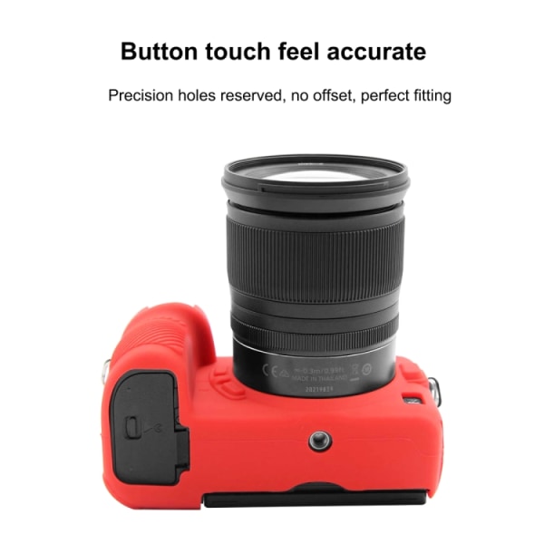 CASE mjukt silikonskyddsfodral för Nikon Z6 II Red