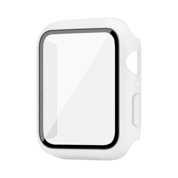 För Apple Watch SE 2023 44 mm / SE 2022 44 mm imak PC- case med härdat glasfilm White