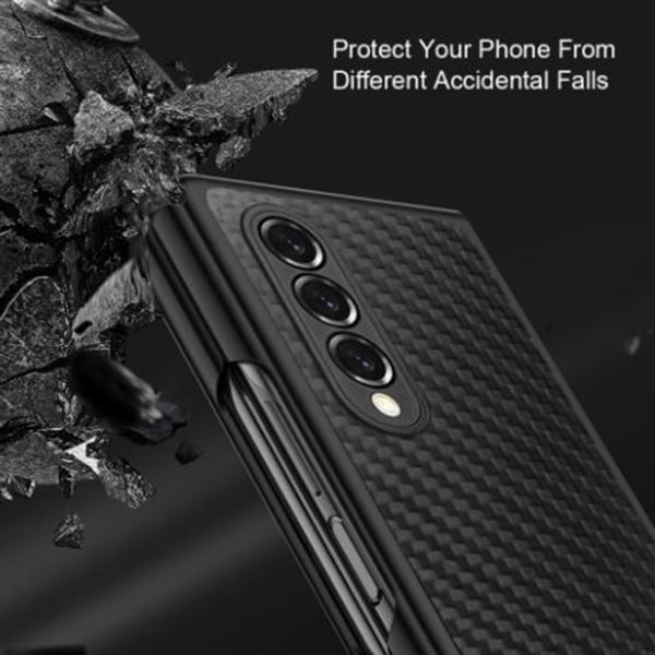 Phone case hopfällbart telefonfodral för Samsung Galaxy Z Fold4 Black
