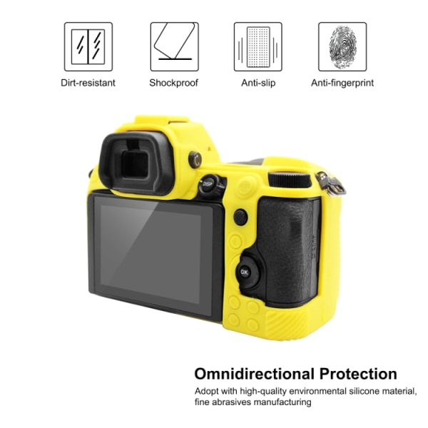 CASE mjukt silikonskyddsfodral för Nikon Z6 II Yellow