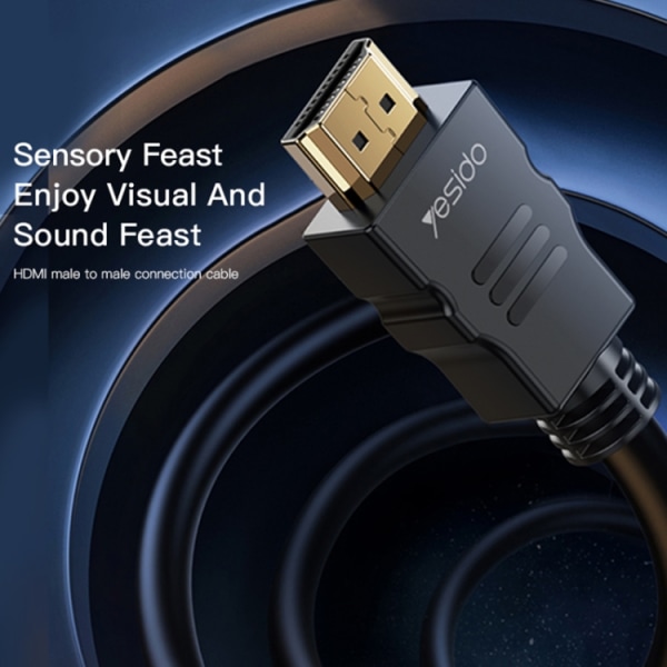 Yesido HM09 HDMI-kabel 4K 30Hz Ultra hane till hane HDMI HD-förlängningsadapterkabel, längd: 1,5 m HM09