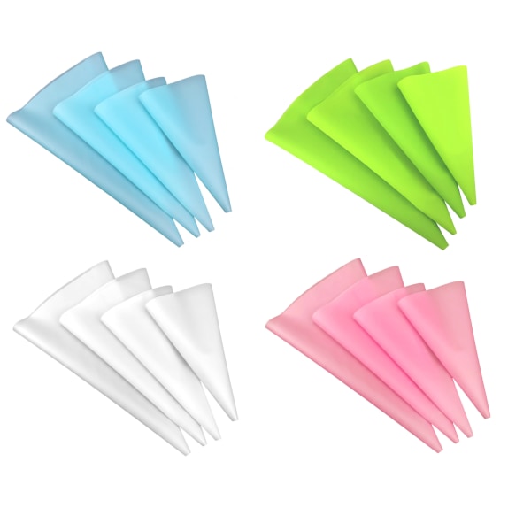 4 pack spritspåsar i silikon flerfärgad