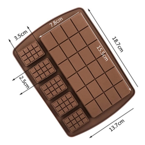 Silikonform - Chokladkakor