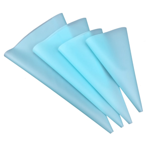4 pack spritspåsar i silikon blå