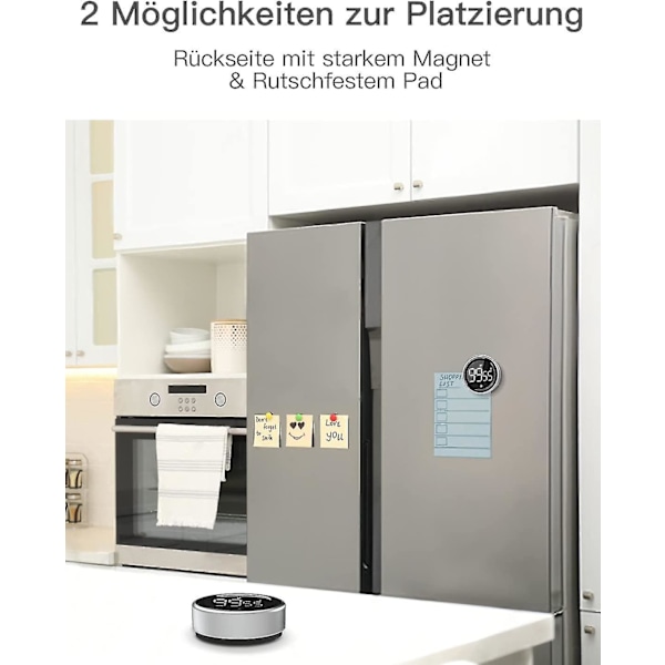Digital Magnetisk Timer, Digital Æg Timer, Kortvarig Alarmur Med Metal