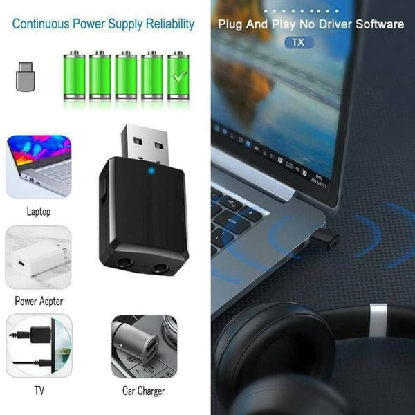 Bluetooth-adapter Plug and Play mini bærbar kompatibel med Philips Samsung