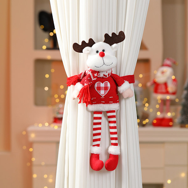 3 stk. Julepynt Julekreativ Gardinklips Dekorativ Pynt Gardinklips Vinduesbehandling Holdbacks