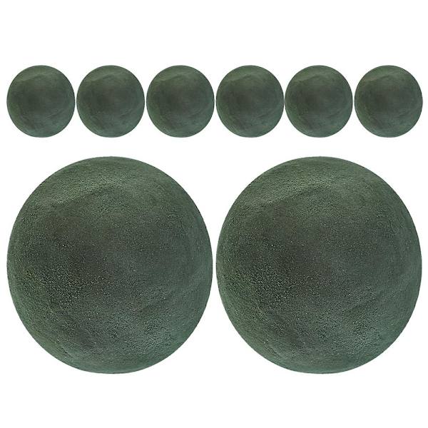 8 stk Ball Design Blomster Leire Blomsterhandler Skumblokk Blomsteroppsats Base DIY Blomstertilbehør