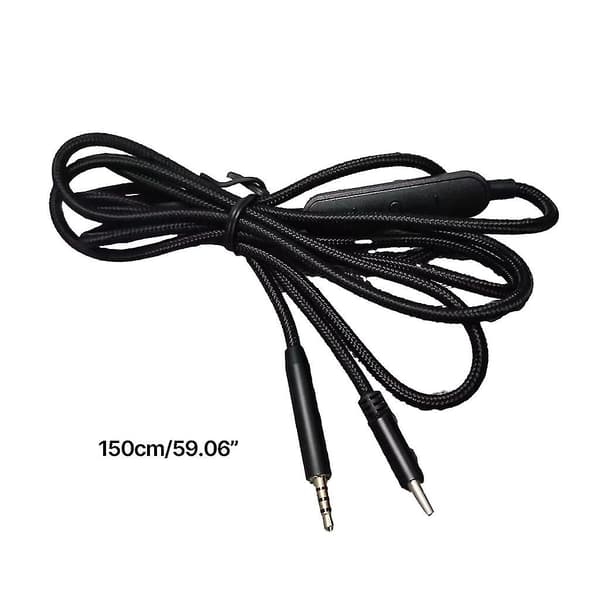USB C til 2,5 mm hannkabel for QC25/QC35/QC35II/QC45 hodetelefonkabel med mikrofon