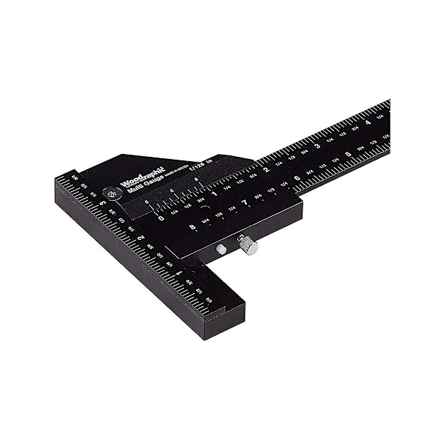 Träbearbetning Multifunktionell Skrivritslinjal T-linjal 280mm Mätlinjal Skrivritsverktyg