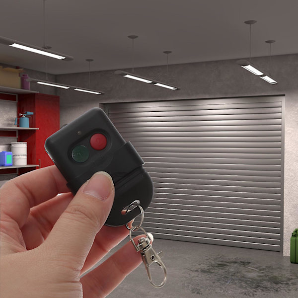 Fjärrkontroll för garageportöppnare 2-knappars 300mhz