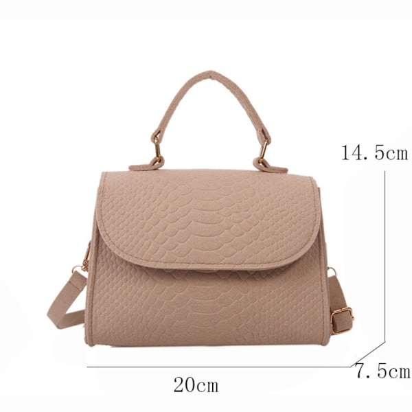 Naisten trendikkäät käsilaukut Retro Designer Luxury Square Crossbody -laukut Khaki