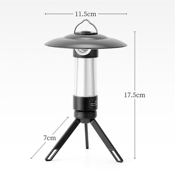 Multifunktionell Campinglampa Bärbar Utomhus Campinglykta Med Magnet Nödlampa Hängande T