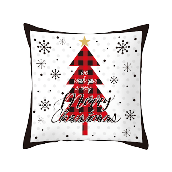 4 stk Juleputetrekk Dekorative Puter Juletema Puter til Hjem & Kontor (45×45cm/18×18 tommer)