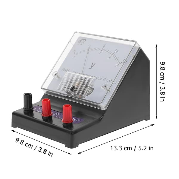 1 stk. 0-15V Voltmeter Fysikk Eksperimentelt Apparat Eksperimentutstyr Tilfeldig Stil