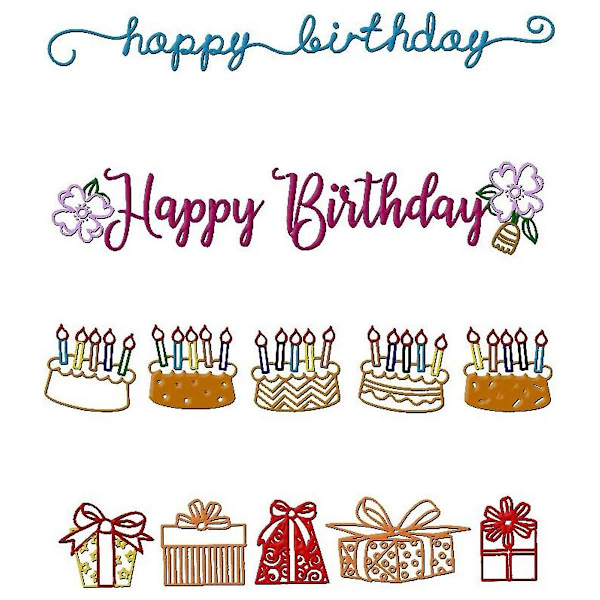 10 stk. 15x3cm Blomsterblad Stjerne Plast Embossing Folder Diy Craft Skabelon Stencils Scrapbog Papir