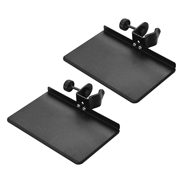 2x Universal Mikrofonstativ Klämma-på Bricka Metall Material Med Montering Klämma