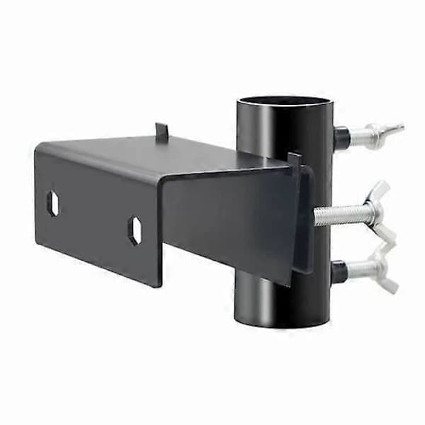 Balkonparasolholder Metal Justerbar Pladsbesparende Rækværksmontering til Terrasse Have Dæk Balkon Sort black