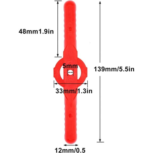 50 stk. plastik trimmerhoved udskiftningsblade