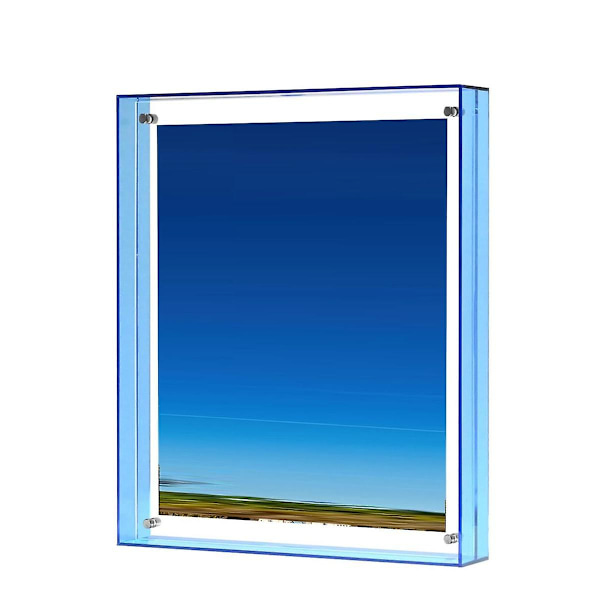 8,5x11 Fotoram, Fantastisk Färg Akryl Flytande Fotoram, Horisontella Och Vertikala Format F
