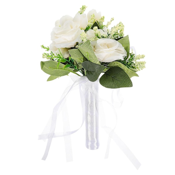 Bröllopsbukett med konstgjorda blommor, vacker brudbukett