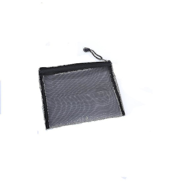 Black Zipper Lock Mesh Storage Bags,cosmetic Bags,mesh Bag With Zipper