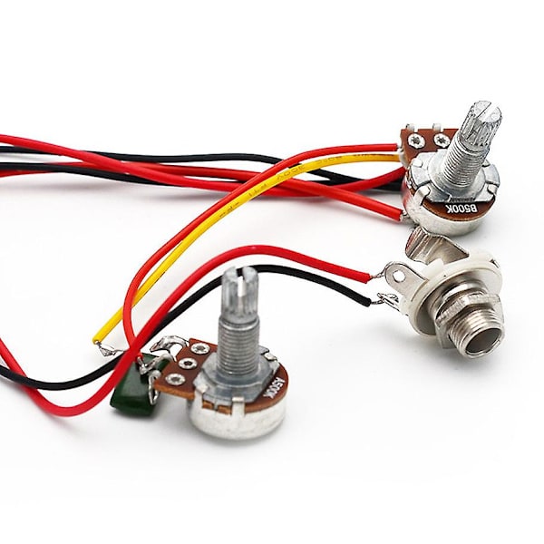 Elgitarr förinstallerad dubbel spole Humbucker gitarr pickup sele kit med 500k potentiometer Vo
